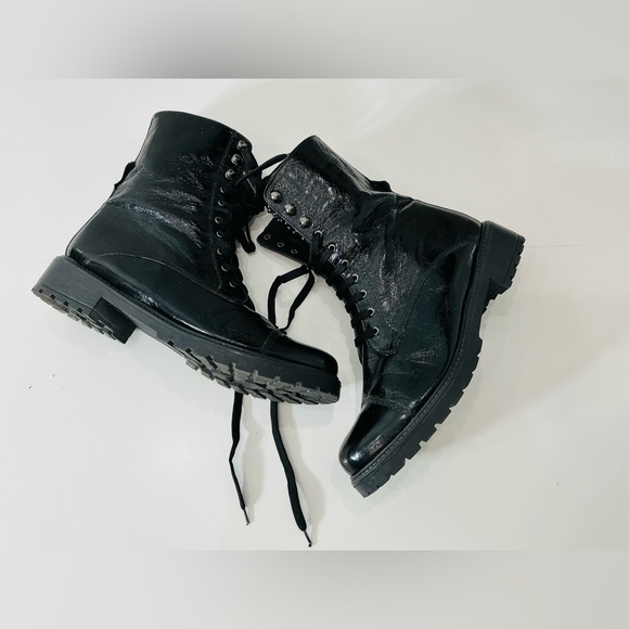 BARNEYS NEW YORK COMBAT BOOTS LIKE NEW 🖤🖤 - Picture 3 of 13